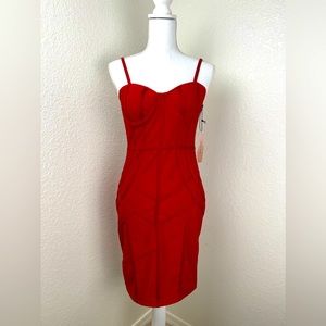 💥NWT💥 Haute Monde Sweetheart Bodycon Red dress. Sz Medium